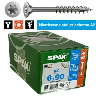 SPAX nerezové skrutky 6x90mm T-STAR diel kužeľ